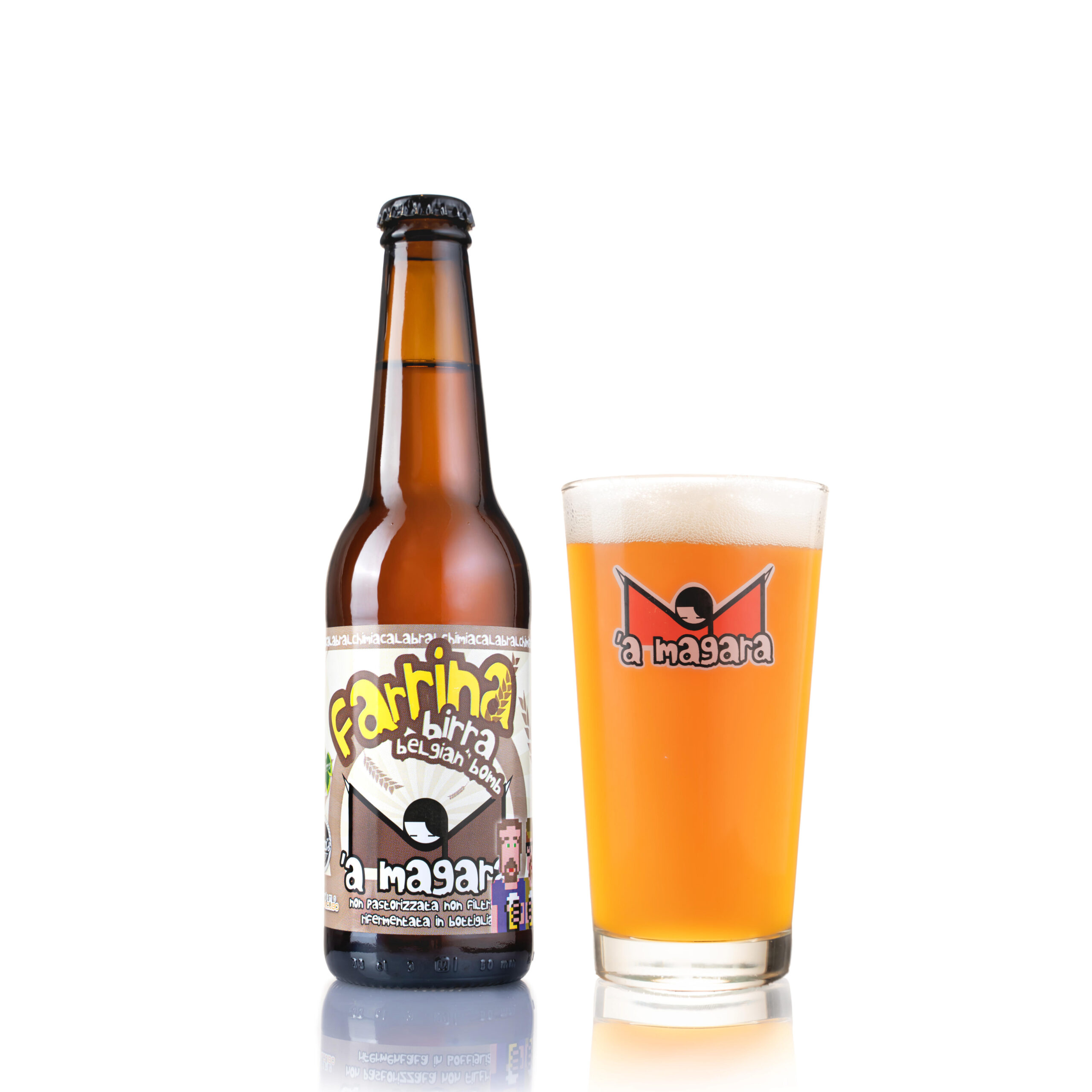 'A Magara Farrina Belgian Bomb birra 0,33 l al farro