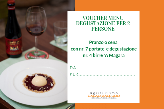 Calabrialcubo Menu Degustazione voucher 2 persone 7 portate