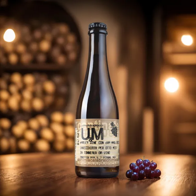 'A Magara U&M Barley Wine birra 0,375 l uva Magliocco