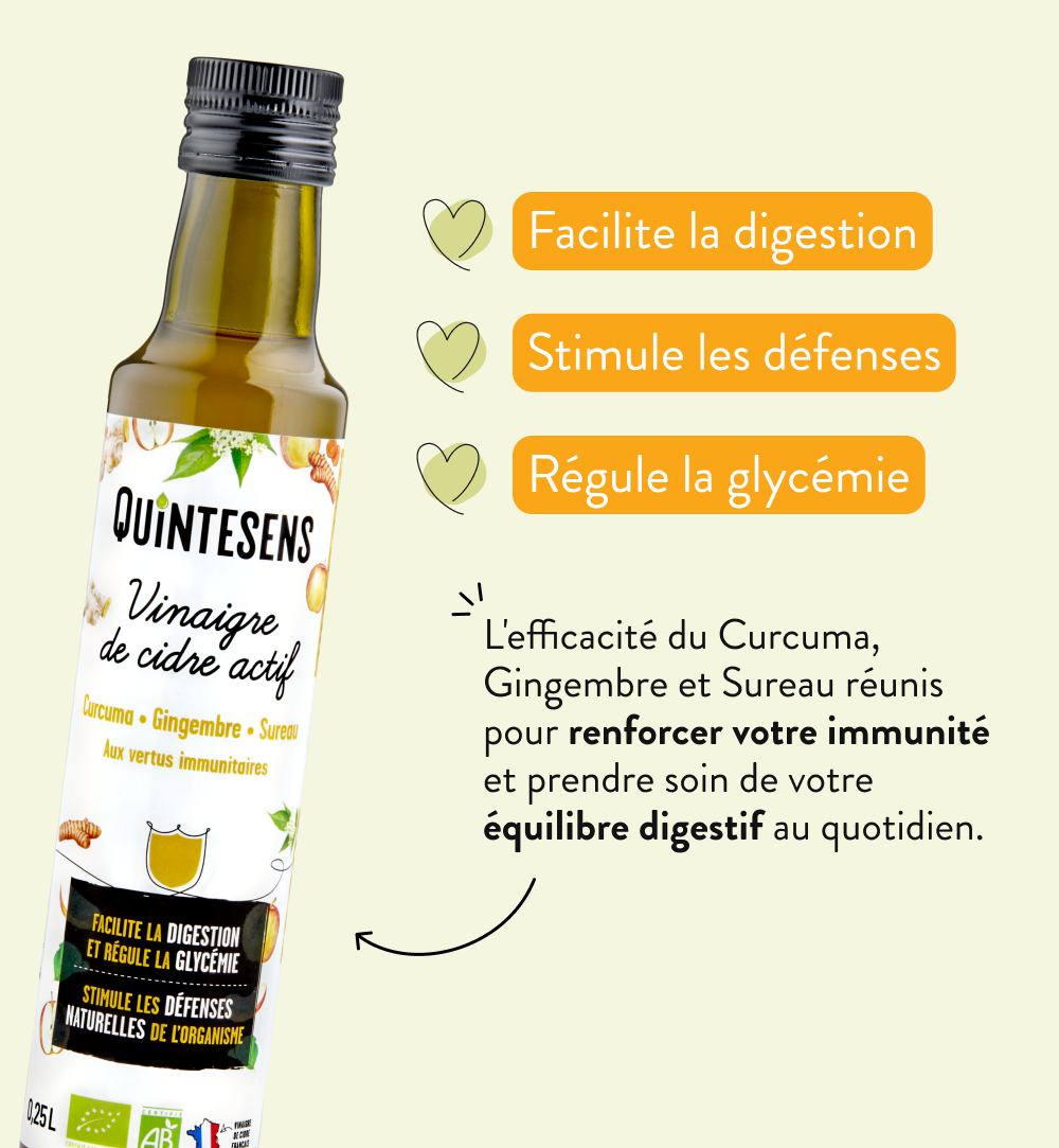 Quintesens Aceto di Sidro Attivo immunitario bio