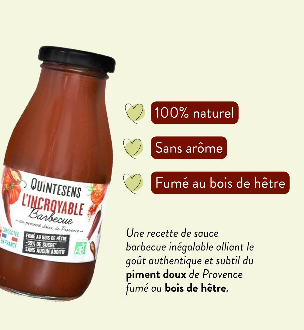 Quintesens salsa barbecue bio meno zuccheri