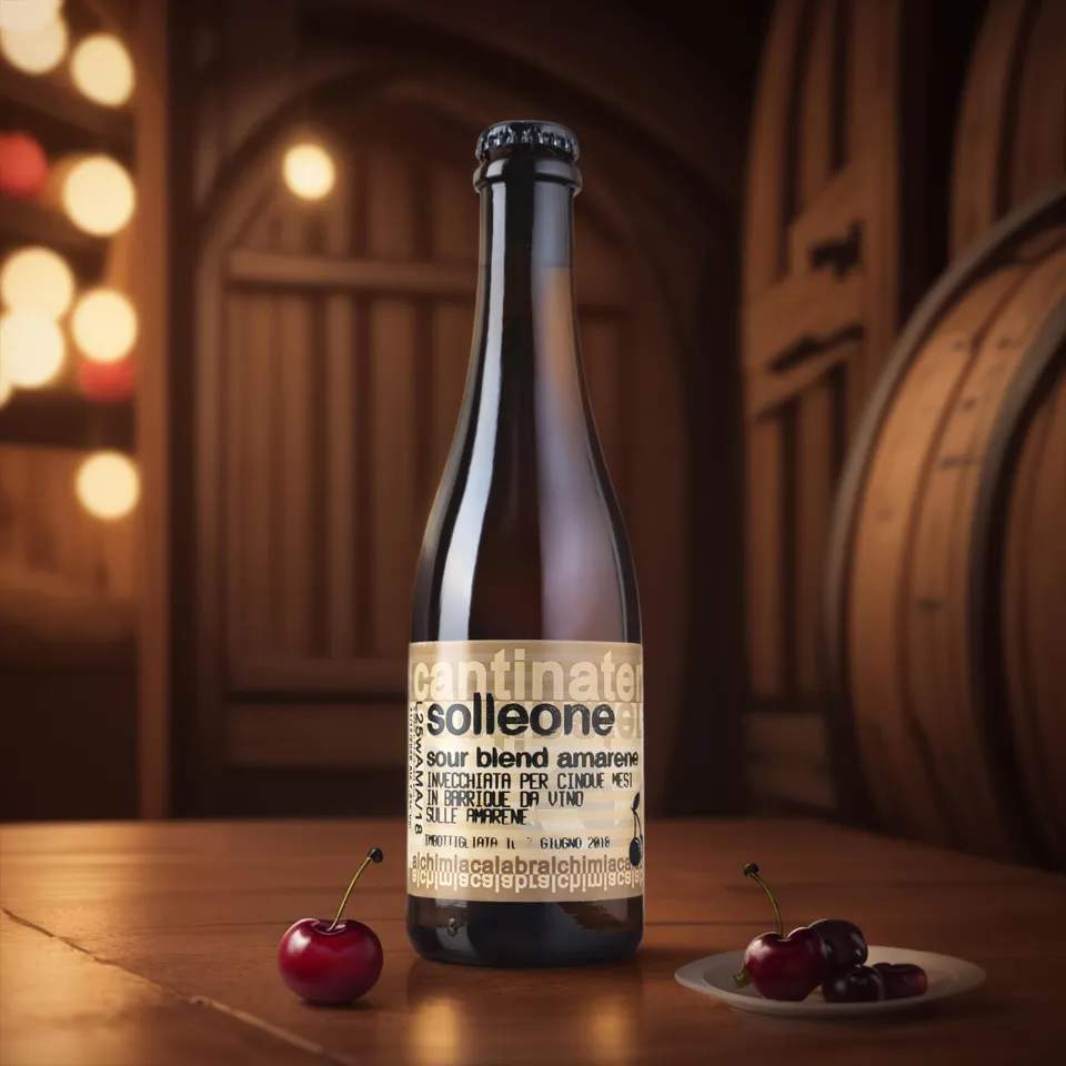 'A Magara Solleone Sour Blend Amarene birra 37,5 cl