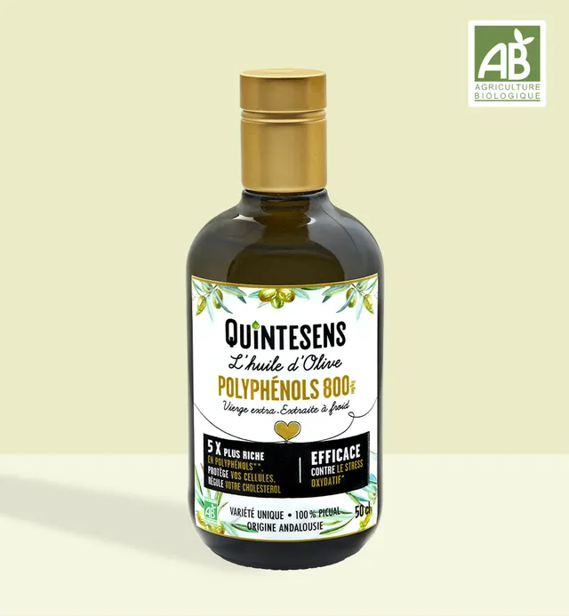 Quintesens Polyphénols 800 olio oliva bio polifenoli