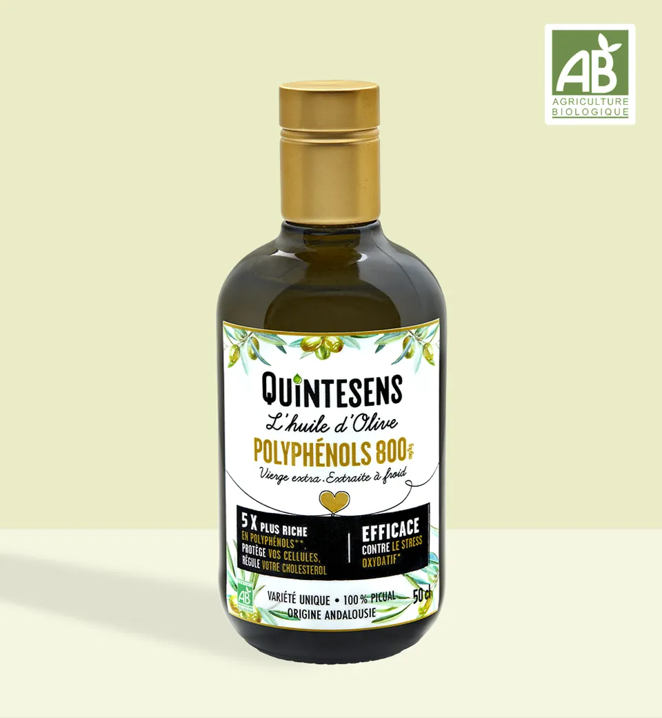 Quintesens Polyphénols 800 olio oliva bio polifenoli