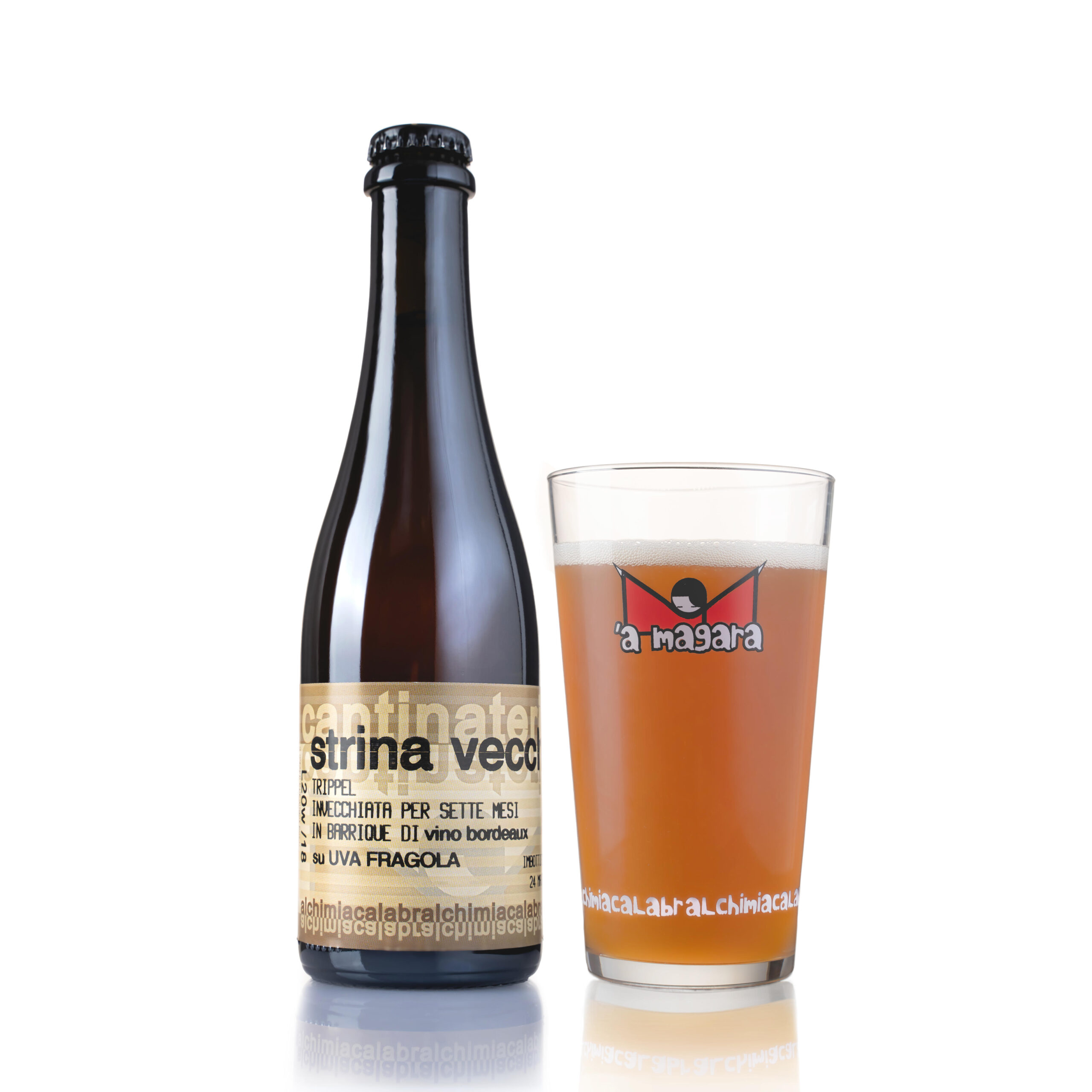 'A Magara Strina Vecchia Uva Fragola Trippel birra 37,5 cl