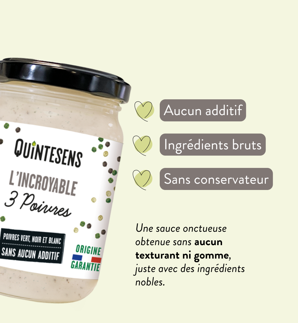 Quintesens Incroyable Salsa al Pepe Bio