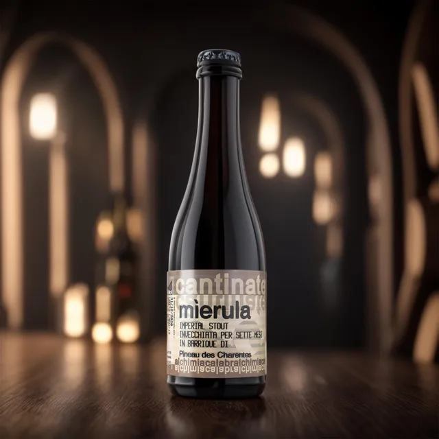 'A Magara Mierula P.D.C. Imperial Stout birra 0,375 l nera