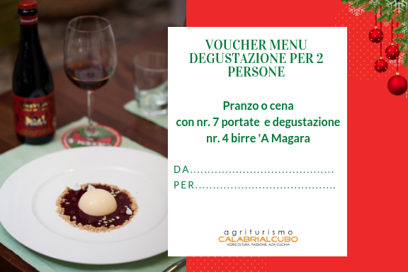 Calabrialcubo Menu Degustazione voucher 2 persone 7 portate