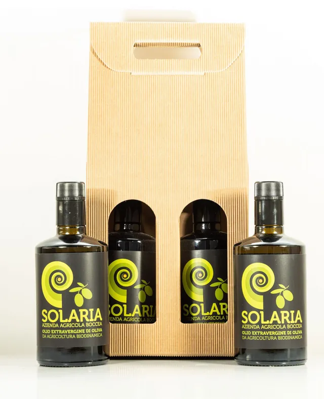 Solaria Confezione Olio Extravergine 2 Bottiglie Idea Regalo