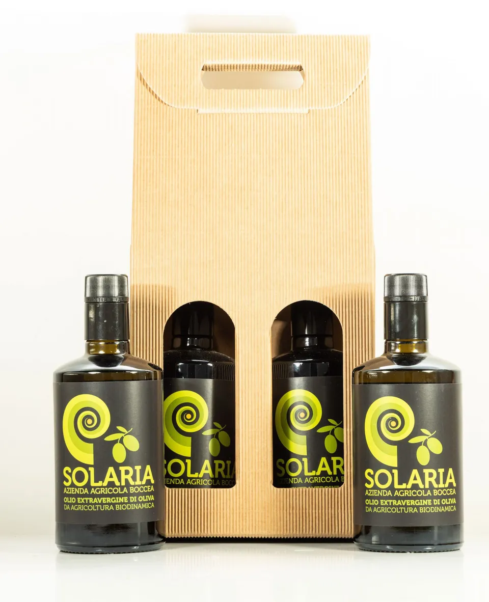 Solaria Confezione Olio Extravergine 2 Bottiglie Idea Regalo