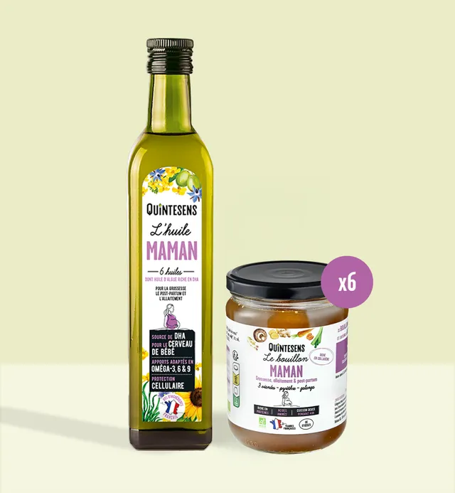 Quintesens Pack Maternità Olio Maman Brodo XL