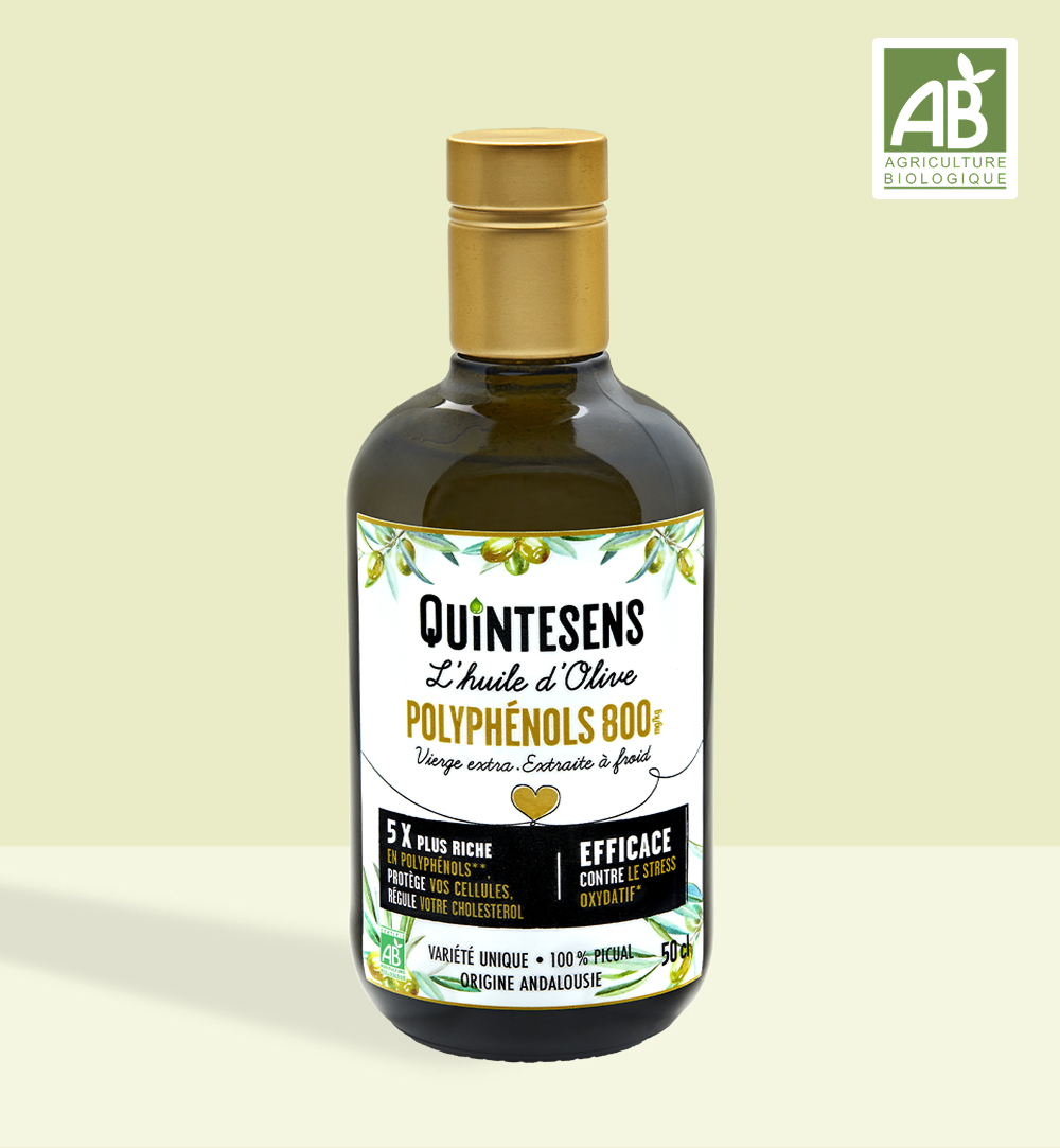 Quintesens Polyphénols 800 olio oliva bio polifenoli