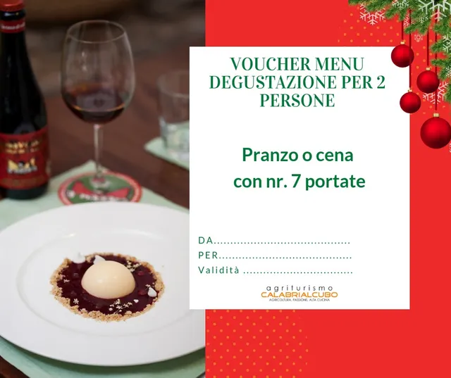 Calabrialcubo voucher menu degustazione 2 persone 7 portate