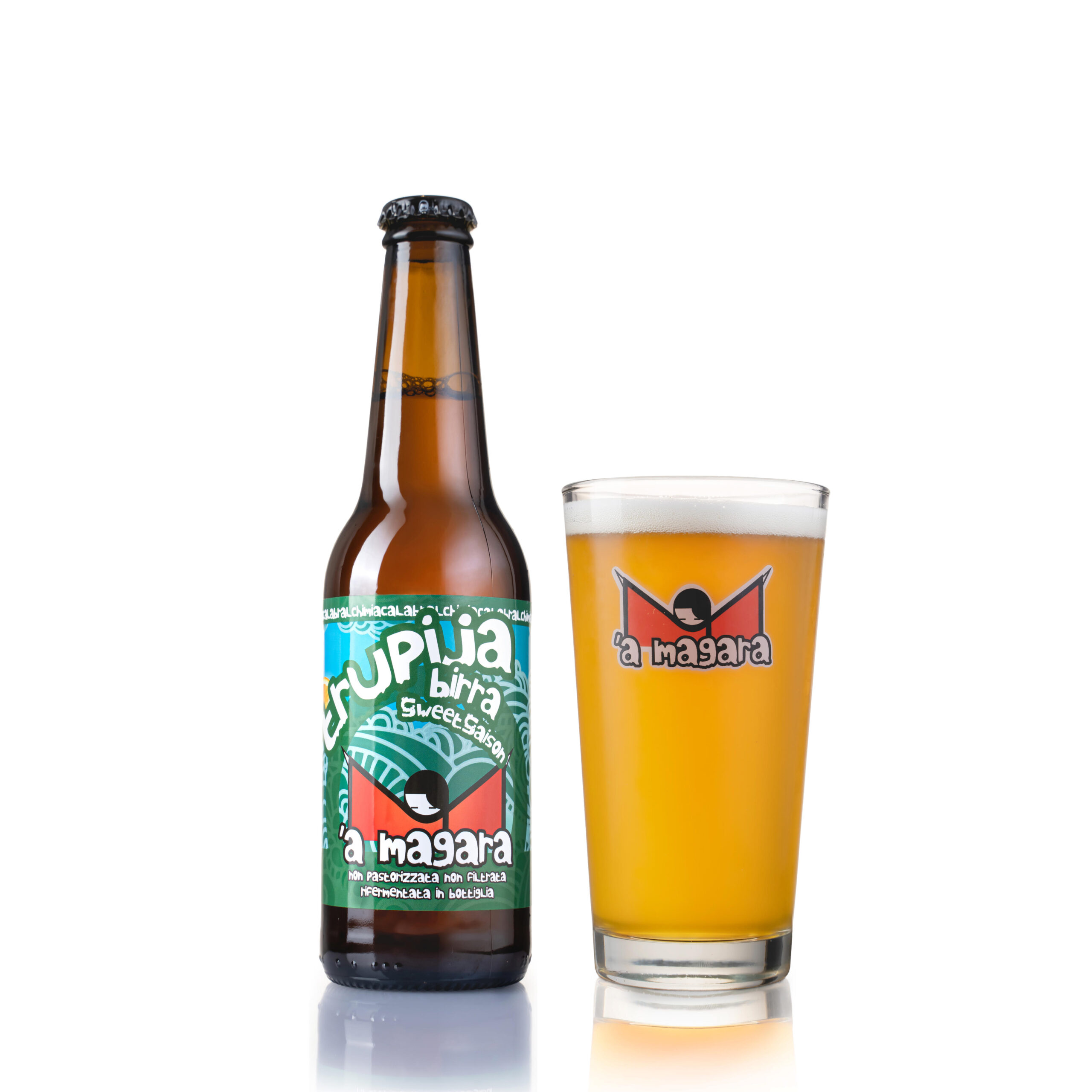 'A Magara Trupija Belgian Blond birra 33 cl arancia