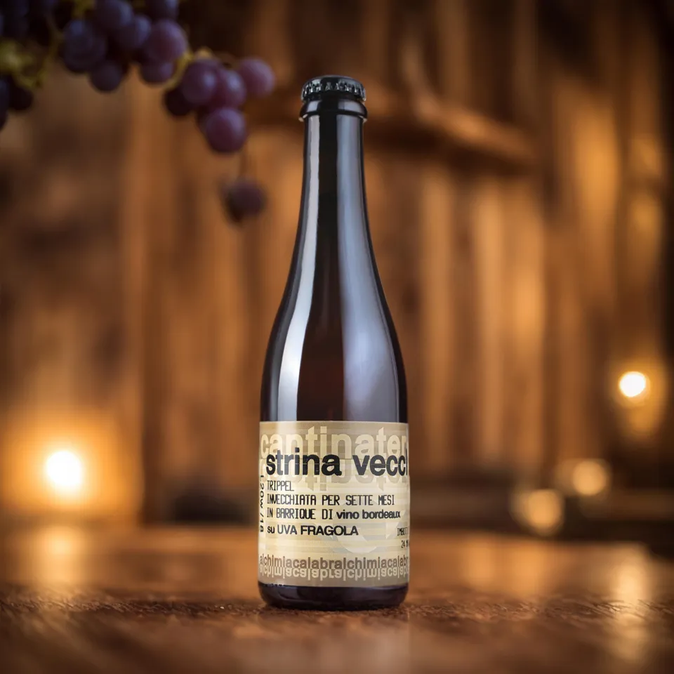 'A Magara Strina Vecchia Uva Fragola Trippel birra 37,5 cl