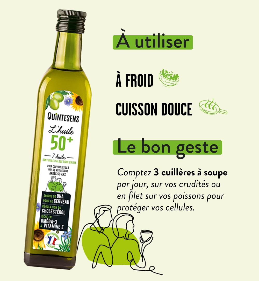 Quintesens 50+ olio 1 bottiglia omega-3 DHA