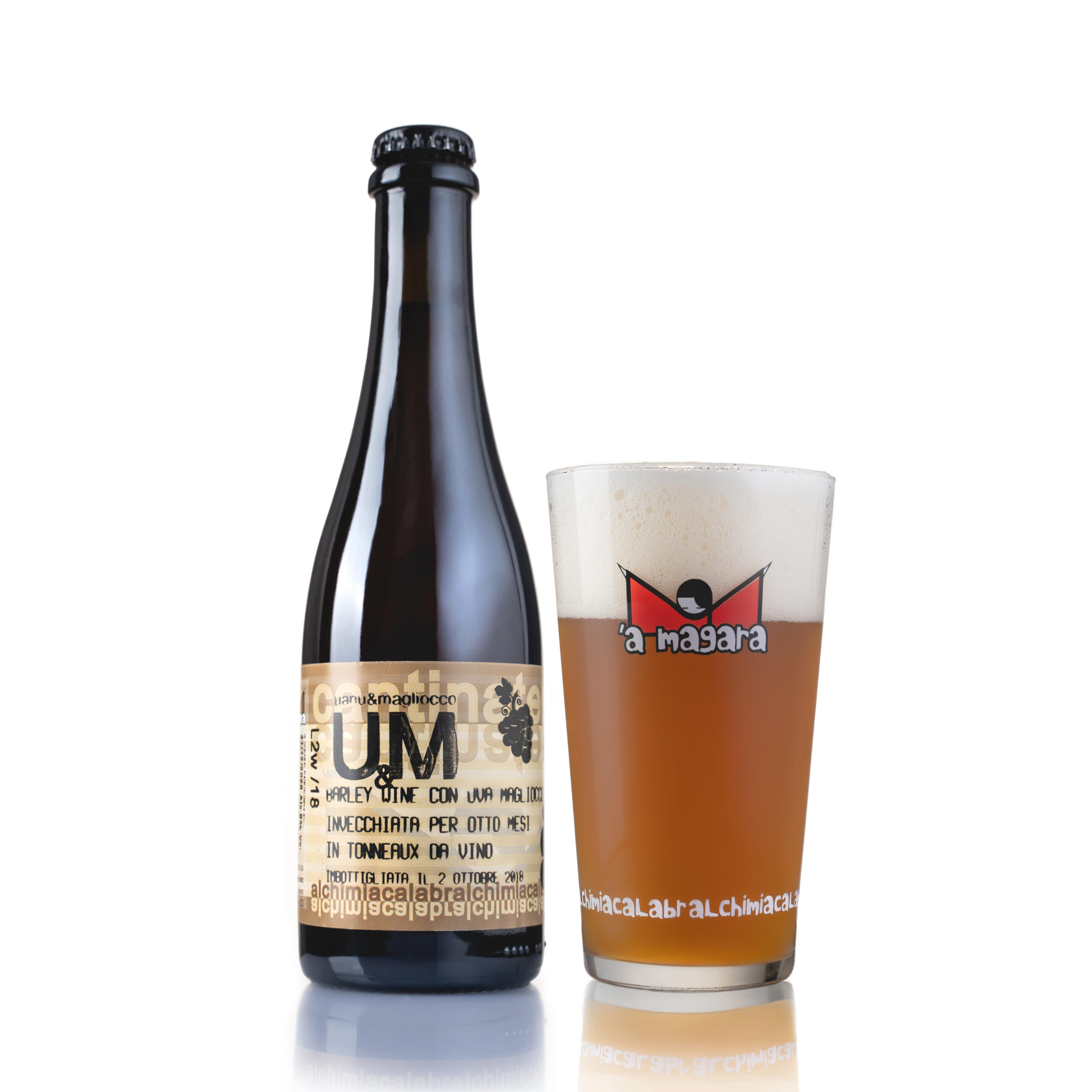 'A Magara U&M Barley Wine birra 0,375 l uva Magliocco