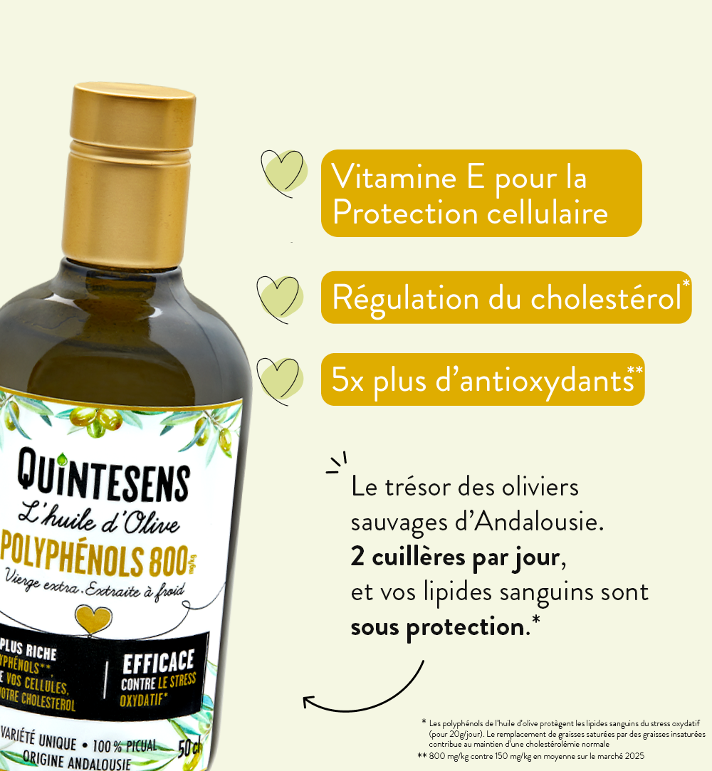 Quintesens Polyphénols 800 olio oliva bio polifenoli