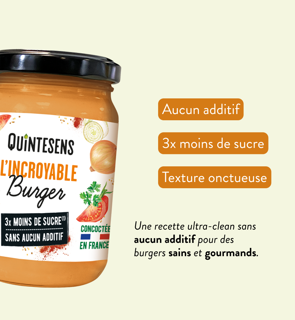 Quintesens Incroyable Salsa Burger bio senza additivi