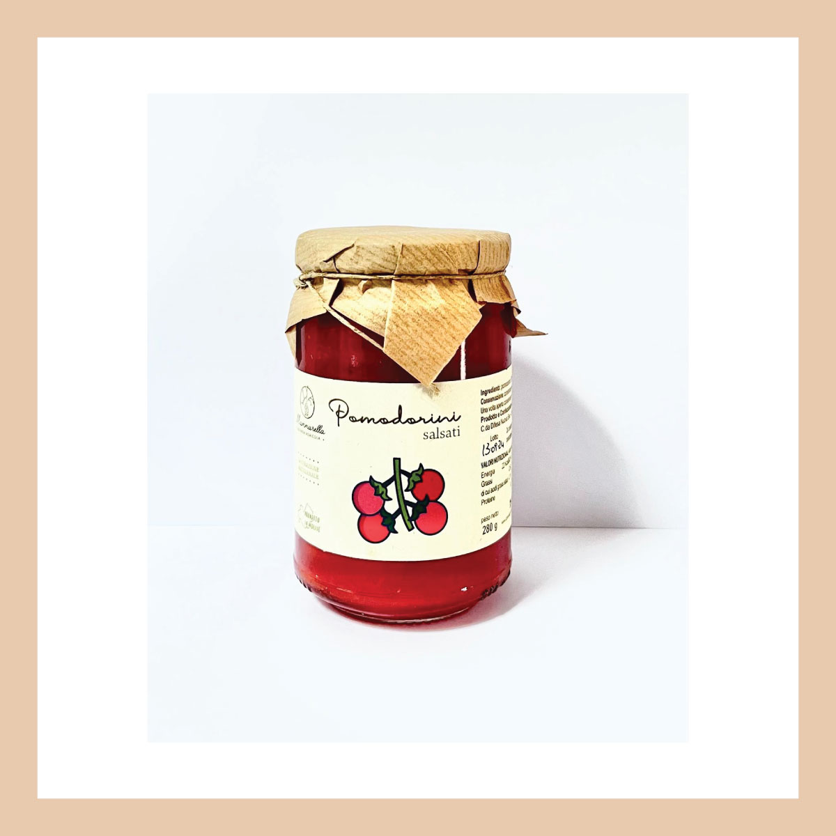 Mammarella pomodorino salsato in barattolo 280 g naturale