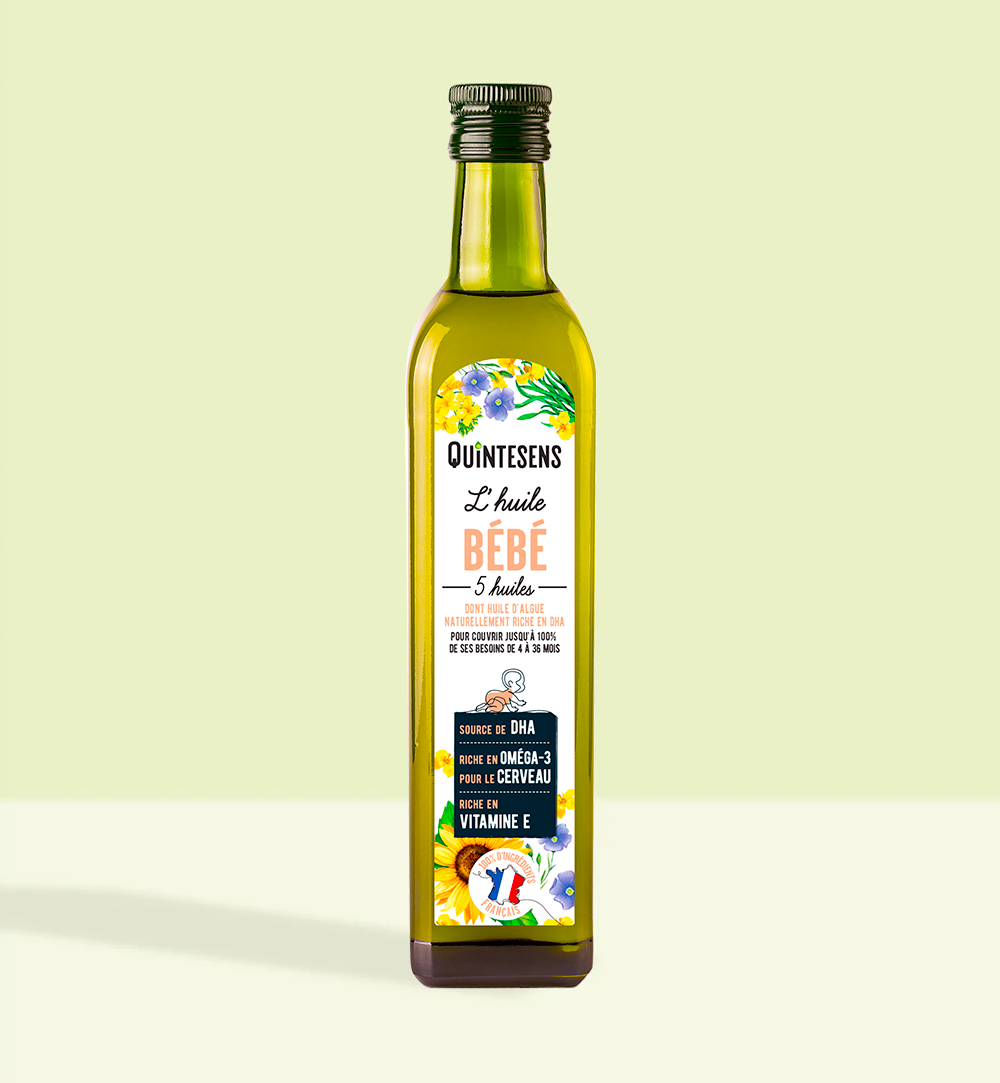 Quintesens Olio Bebè bio DHA vitamina E