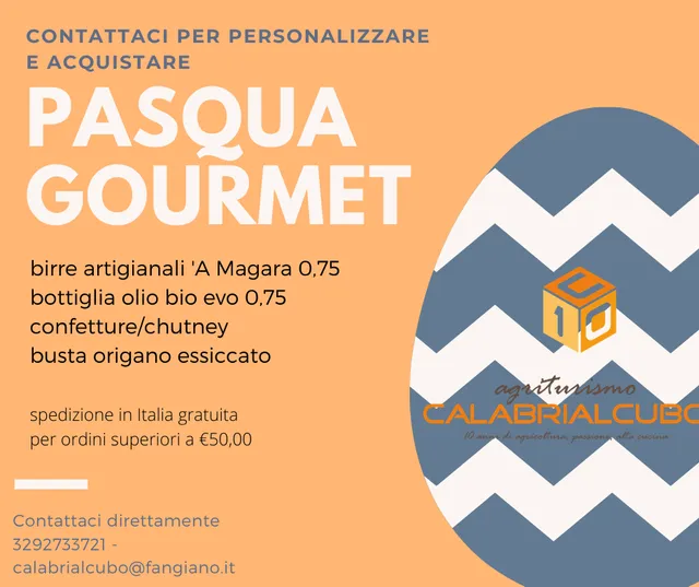 Calabrialcubo Pasqua Gourmet confezione regalo con birre e olio