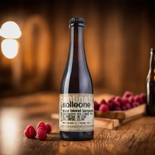 'A Magara Solleone Sour birra 0,375 l lamponi
