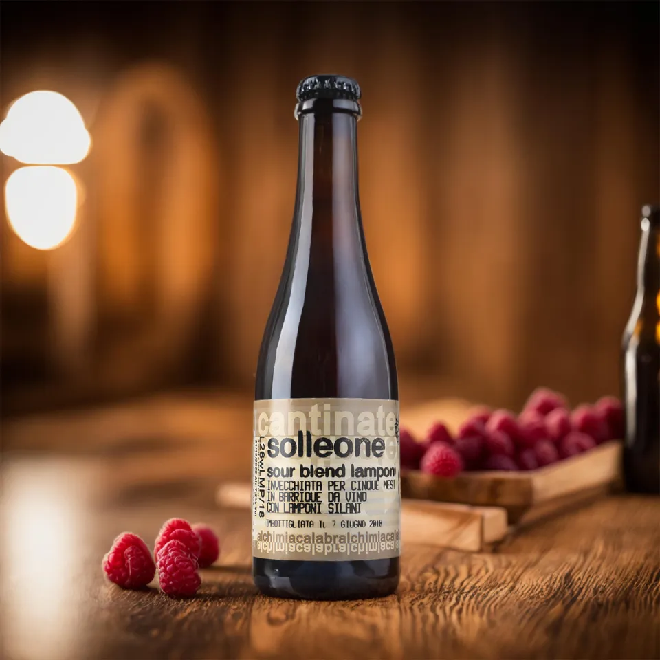 'A Magara Solleone Sour birra 0,375 l lamponi