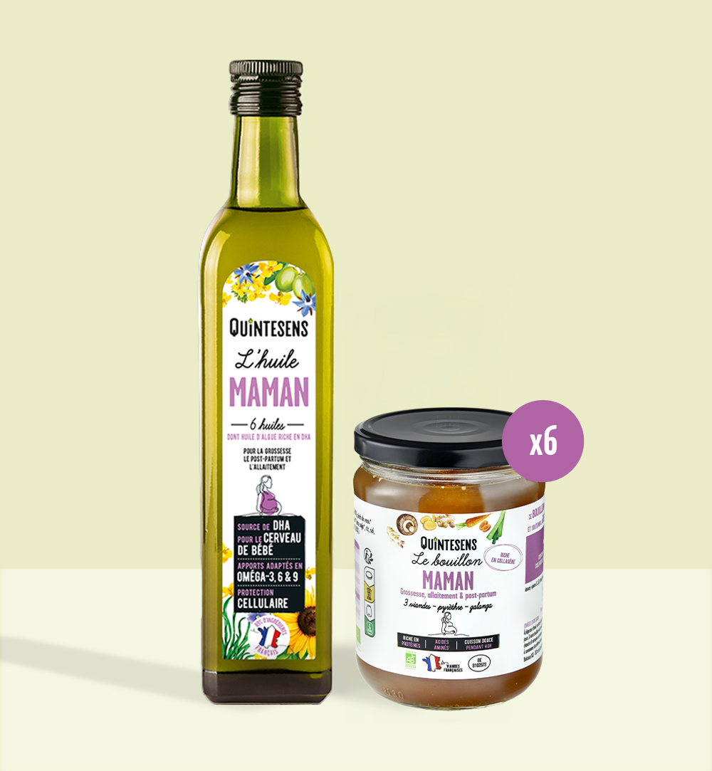 Quintesens Pack Maternità Olio Maman Brodo XL