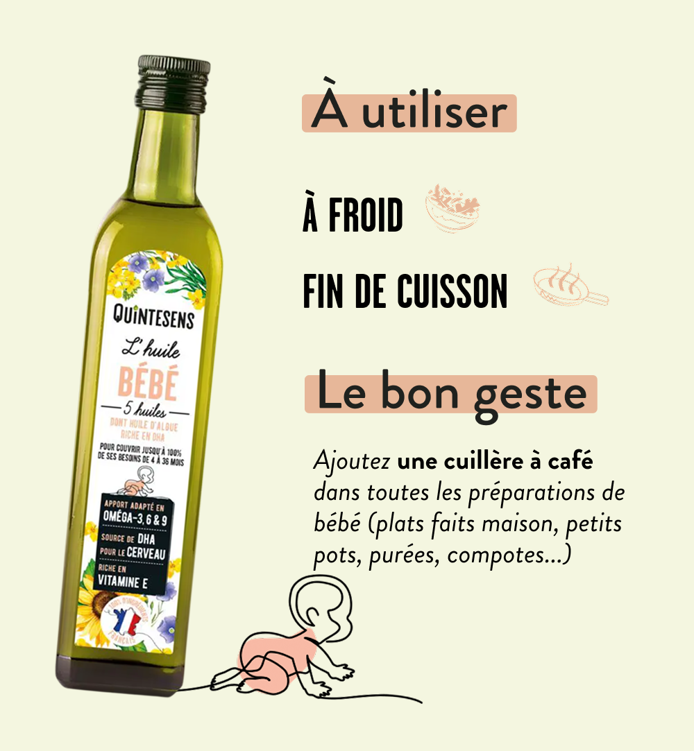 Quintesens Olio Bebè bio DHA vitamina E