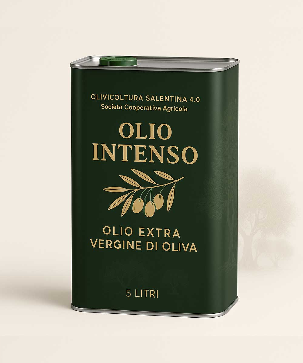 Olivicoltura Salentina 4.0 Intenso Olio EVO Lattina 5 L Medio Intenso