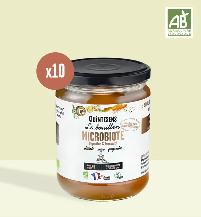 Quintesens Microbiote brodo vegetale 10x515 ml zenzero