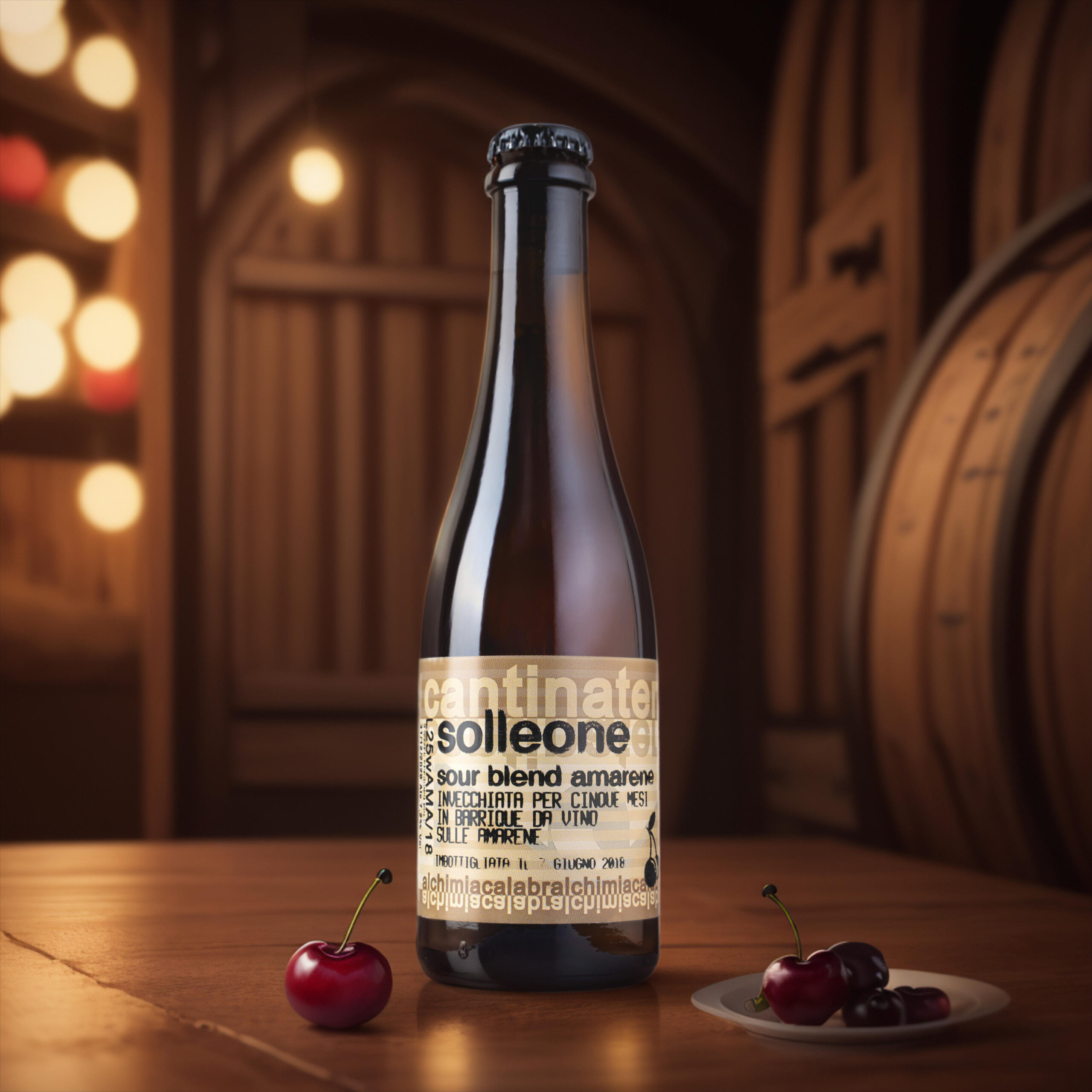 'A Magara Solleone Sour Blend Amarene birra 37,5 cl