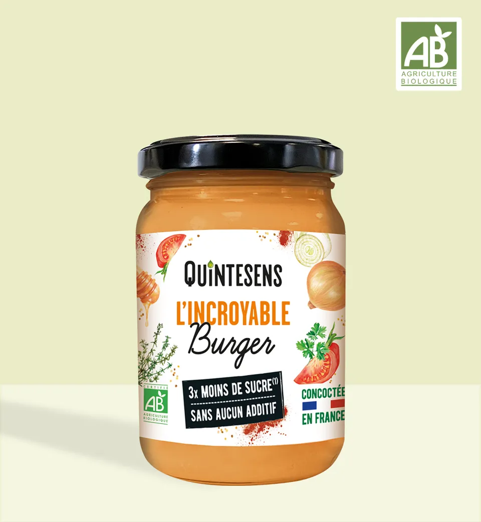 Quintesens Incroyable Salsa Burger bio senza additivi