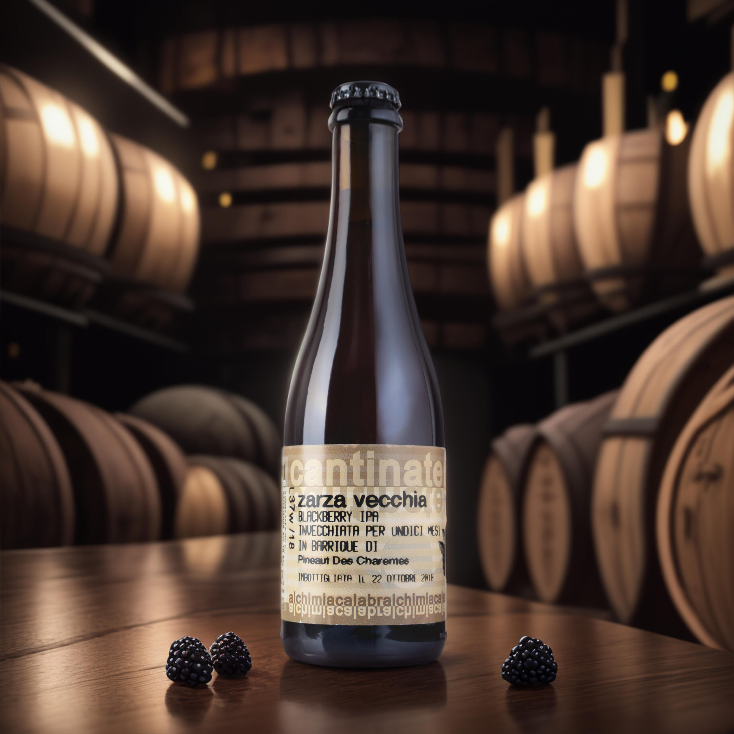 'A Magara Zarza Vecchia Blackberry IPA birra 0,375 l more