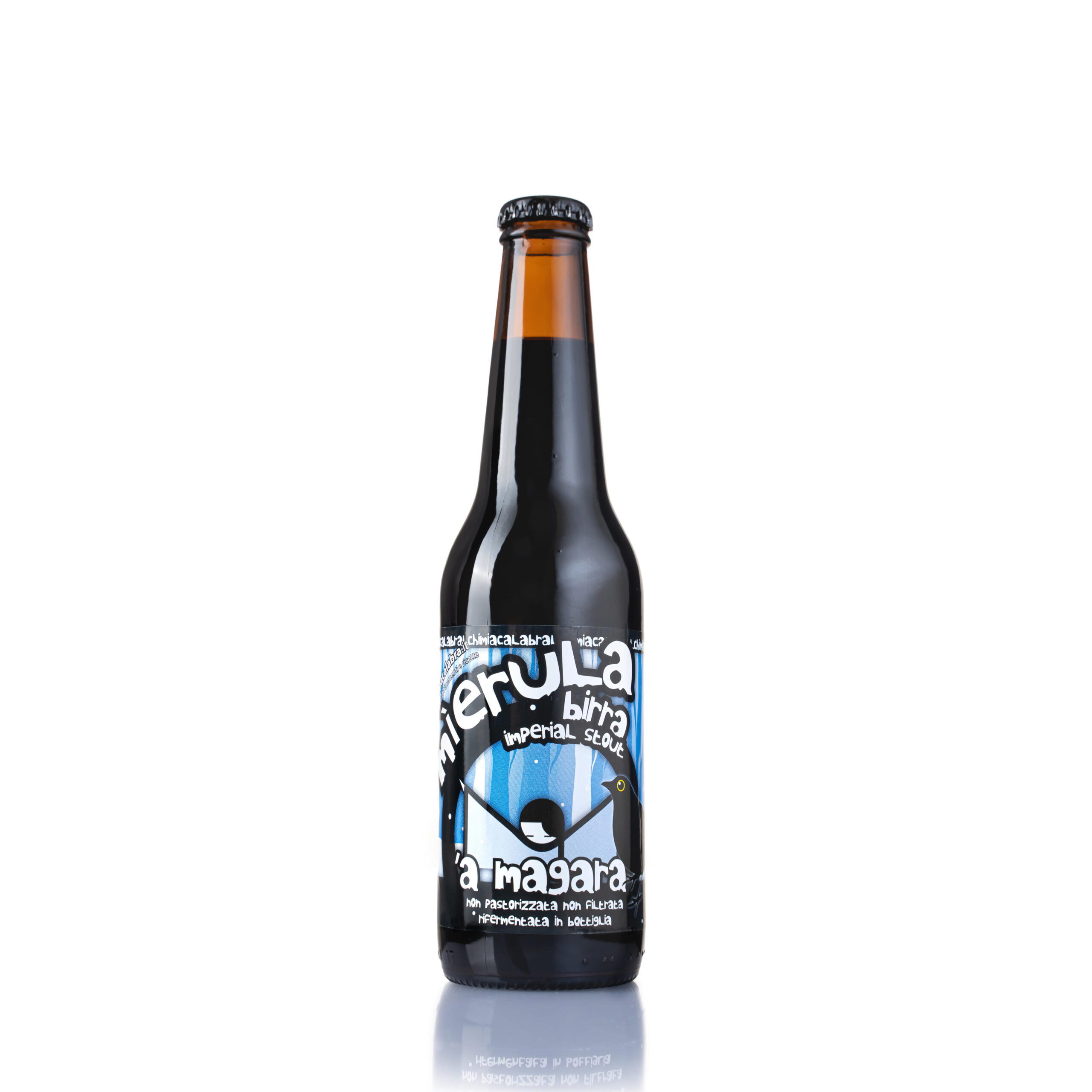 'A Magara Mierula Imperial Stout birra 0,33 l nera